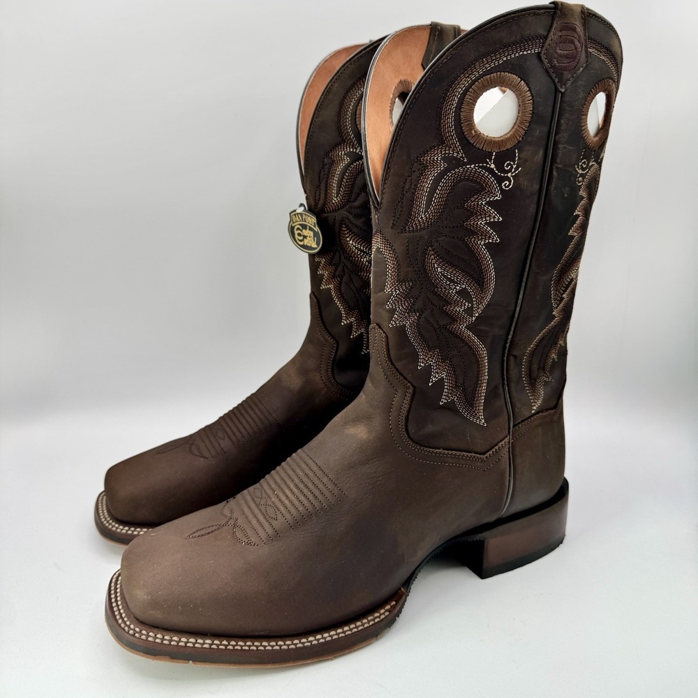 Dan Post Abram Boots Men's Size 9.5 D Tan Brown Leather
